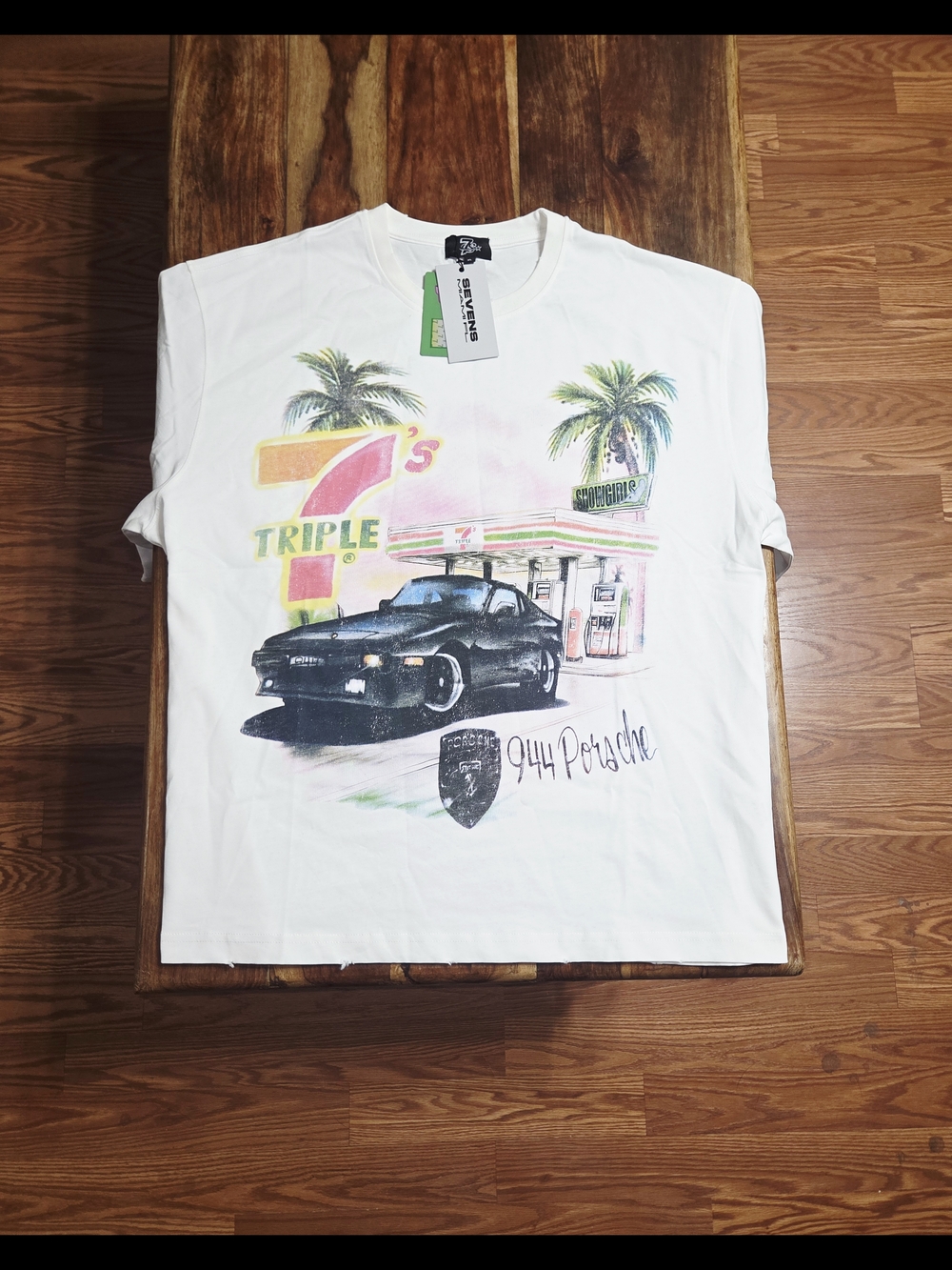 Triple 7 Men's White Short-Sleeve Graphic Tee - Picture 2 of 6